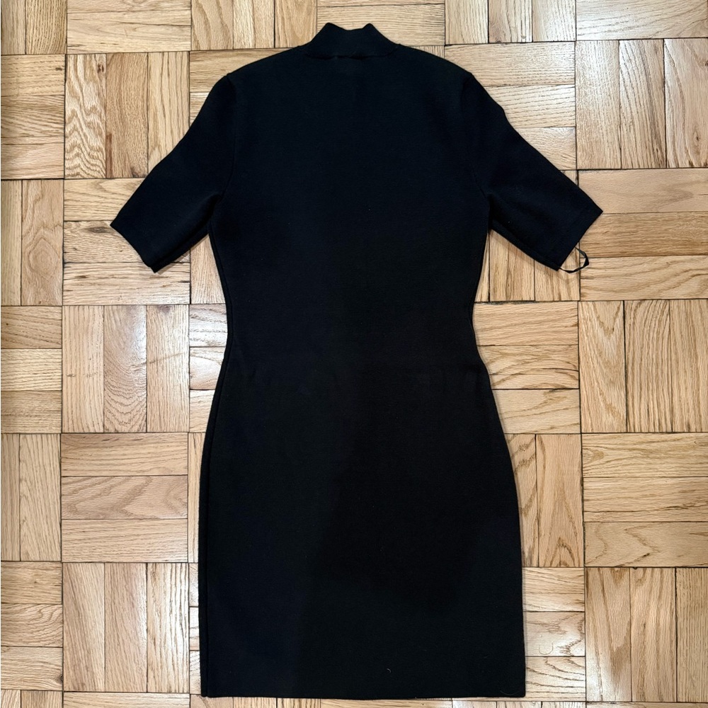 Abercrombie & Fitch Black Short Sleeve sweater Mini Dress - Picture 7 of 8
